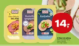 Kvickly 3-Stjernet pålæg tilbud