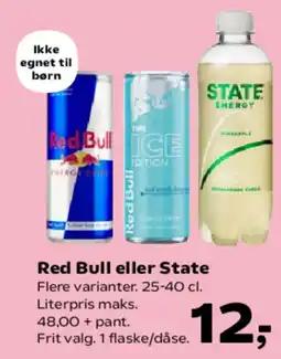 Kvickly Red Bull eller State tilbud