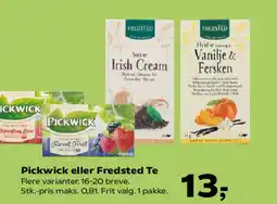 Kvickly Pickwick eller Fredsted Te tilbud