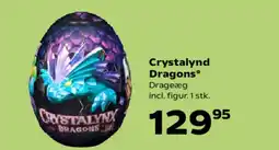 Kvickly Crystalynd Dragons* Drageæg incl. figur. 1 stk. tilbud