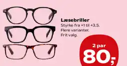 Kvickly Læsebriller tilbud