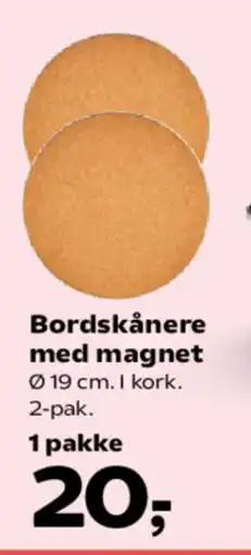 Kvickly Bordskånere med magnet tilbud