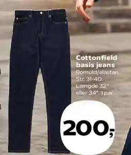 Kvickly Cottonfield basis jeans tilbud