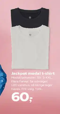 Kvickly Jackpot modal t-shirt tilbud