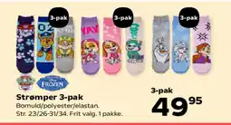 Kvickly Strømper 3-pak tilbud
