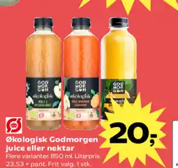 Kvickly Økologisk Godmorgen juice eller nektar tilbud