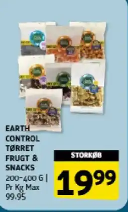 Løvbjerg EARTH CONTROL TØRRET FRUGT & SNACKS tilbud
