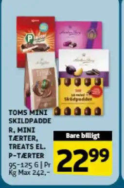 Løvbjerg TOMS MINI SKILDPADDE R. MINI TÆRTE P-TÆRTER R, TREATS EL. tilbud