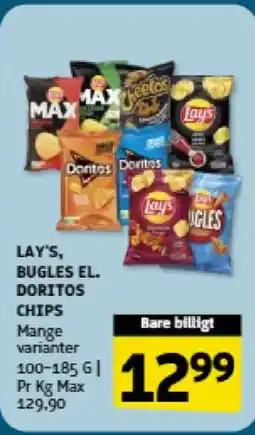 Løvbjerg Lay's bugles el. doritos chips tilbud
