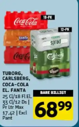 Løvbjerg TUBORG, CARLSBERG, COCA-COLA EL. FANTA tilbud