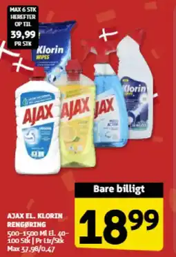 Løvbjerg AJAX EL. KLORIN RENGØRING tilbud