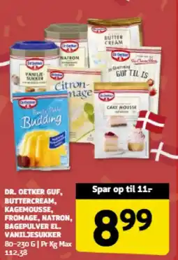 Løvbjerg DR. OETKER GUF, BUTTERCREAM, KAGEMOUSSE, FROMAGE, NATRON, BAGEPULVER EL. VANILJESUKKER tilbud