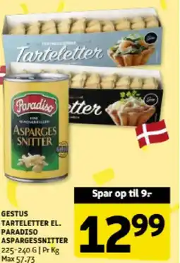 Løvbjerg GESTUS TARTELETTER EL. PARADISO ASPARGESSNITTER tilbud