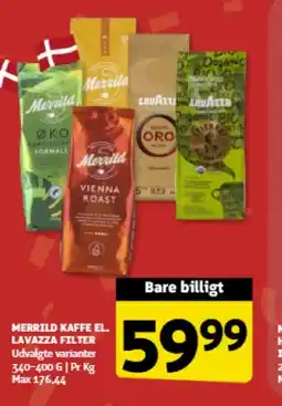 Løvbjerg MERRILD KAFFE EL. LAVAZZA FILTER tilbud