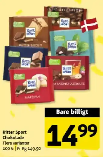 Løvbjerg Ritter Sport Chokolade tilbud