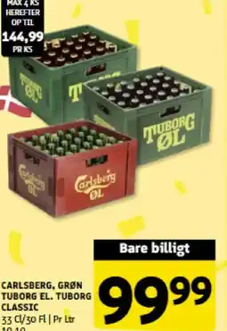 Løvbjerg CARLSBERG, GRØN TUBORG EL. TUBORG tilbud