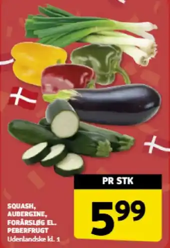 Løvbjerg SQUASH, AUBERGINE, FORÅRSLØG EL. PEBERFRUGT tilbud