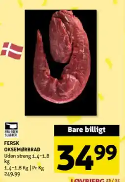 Løvbjerg FERSK OKSEMØRBRAD tilbud