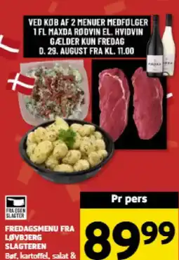 Løvbjerg FREDAGSMENU FRA LØVBJERG tilbud