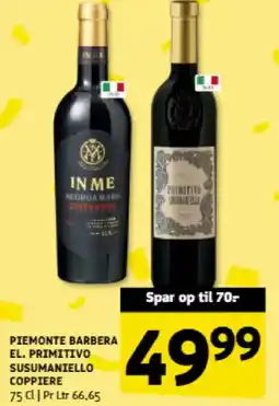 Løvbjerg PIEMONTE BARBERA EL. PRIMITIVO SUSUMANIELLO COPPIERE tilbud