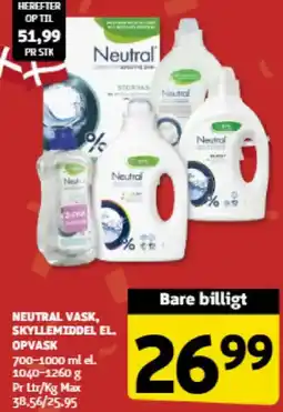 Løvbjerg NEUTRAL VASK, SKYLLEMIDDEL EL. OPVASK tilbud