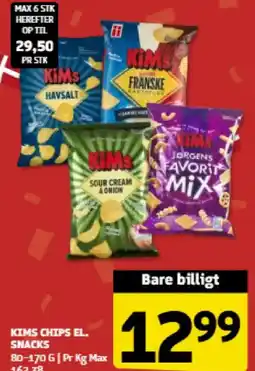 Løvbjerg KIMS CHIPS EL. SNACKS tilbud