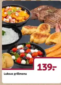 Løvbjerg Luksus grillmenu tilbud