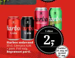 Dagli'Brugsen Harboe sodavand tilbud