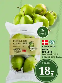 Dagli'Brugsen Clara Frijs pærer fra Fejø tilbud