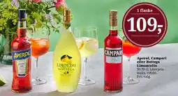 Dagli'Brugsen Aperol, Campari eller Bottega Limoncello tilbud