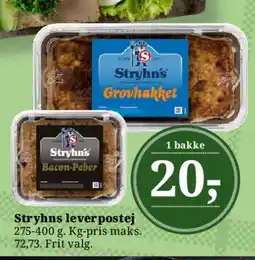 Dagli'Brugsen Stryhns leverpostej tilbud
