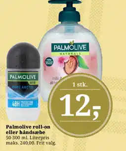 Dagli'Brugsen Palmolive roll-on eller håndsæbe tilbud