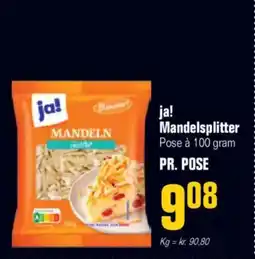 Poetzsch Padborg Ja! mandelsplitter tilbud