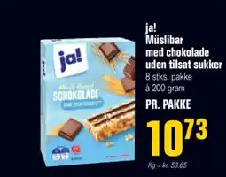 Poetzsch Padborg Ja! müslibar med chokolade uden tilsat sukker tilbud