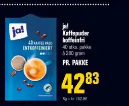 Poetzsch Padborg Ja! kaffepuder koffeinfri tilbud