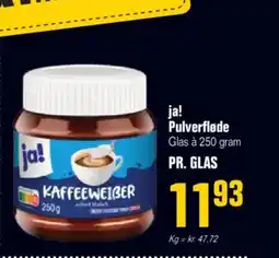 Poetzsch Padborg ja! Pulverfløde Glas à 250 gram PR. GLAS tilbud