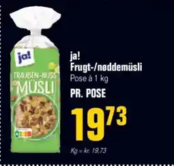 Poetzsch Padborg Ja! frugt-/nøddemüsli pose à tilbud
