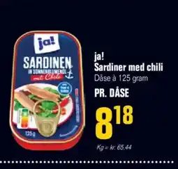 Poetzsch Padborg Ja! sardiner med chili tilbud