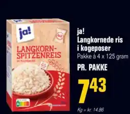 Poetzsch Padborg Ja! langkornede ris i kogeposer pakke à 4 x 125 gram tilbud