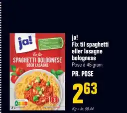 Poetzsch Padborg Ja! fix til spaghetti eller lasagne tilbud