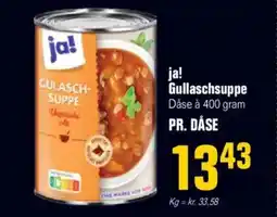 Poetzsch Padborg Ja! gullaschsuppe dåse à tilbud