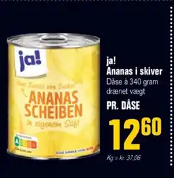 Poetzsch Padborg Ja! ananas i skiver dåse tilbud