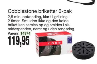Harald Nyborg Cobblestone briketter 6-pak tilbud