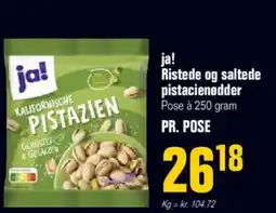 Poetzsch Padborg Ja! ristede og saltede pistacienødder tilbud