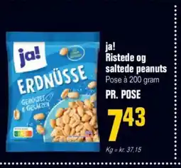 Poetzsch Padborg Ja! ristede og saltede peanuts tilbud