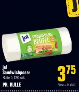Poetzsch Padborg Ja! sandwichposer rulle à 120 stk. tilbud