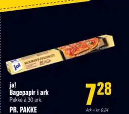 Poetzsch Padborg Ja! bagepapir i ark pakke à 30 ark. tilbud