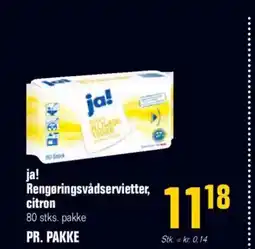 Poetzsch Padborg Ja! rengøringsvådservietter citron tilbud