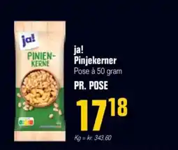 Otto Duborg Ja! pinjekerner pose à 50 gram tilbud