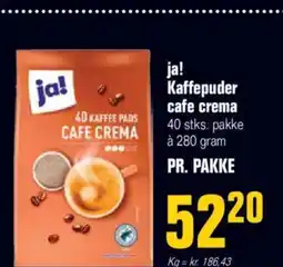 Otto Duborg Ja! kaffepuder cafe crema tilbud